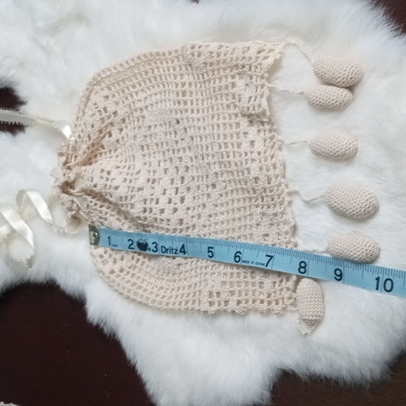 Handmade Ultra Bohemian Draw String Purse With Heart Pattern & Tassels - Picture 9 of 10